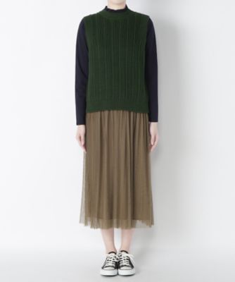 【SALE（三越）】＜Liyoca＞ 5GセットUP ワンピース(E7705) grn 【三越・伊勢丹/公式】