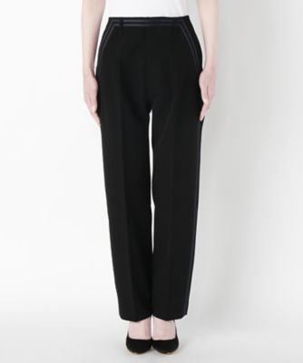 【SALE（三越）】＜N．HOOLYWOOD＞ ライン入りパンツ(971-PT01) BLACK 【三越・伊勢丹/公式】
