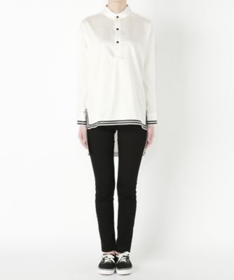 【SALE（三越）】＜N．HOOLYWOOD＞ ノーカラーシャツ(971-SH01 pieces) WHITE 【三越・伊勢丹/公式】