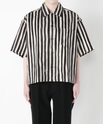 【SALE（三越）】＜N．HOOLYWOOD＞ ストライプ半袖シャツ(971-SH02) 【三越・伊勢丹/公式】