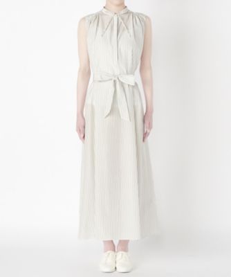 【SALE（三越）】＜ミュラーオブヨシオクボ/muller of yoshiokubo＞ 別注ストライプドレス(MLS17614SP) gray 【三越・伊勢丹/公式】