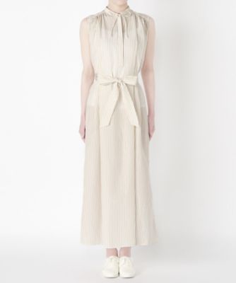 【SALE（三越）】＜ミュラーオブヨシオクボ/muller of yoshiokubo＞ 別注ストライプドレス(MLS17614SP) beige 【三越・伊勢丹/公式】
