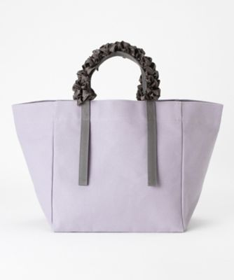 ＜LUDLOW/ラドロー＞ グレープハンドバッグ・M(LD1700) Lavender 【三越・伊勢丹/公式】