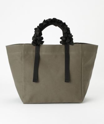 ＜LUDLOW/ラドロー＞ グレープハンドバッグ・M(LD1700) Khaki 【三越・伊勢丹/公式】