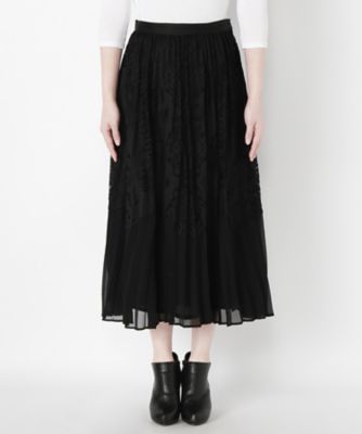 ＜レキサミ/REKISAMI＞ プリーツスカート(RS-17066A) Black 【三越・伊勢丹/公式】