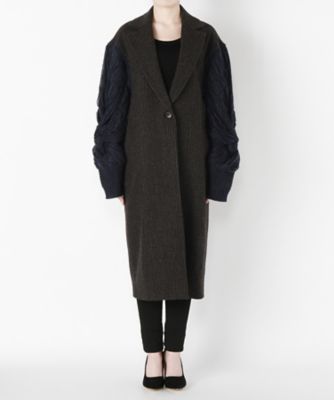 ＜レキサミ/REKISAMI＞ ウールコート(RC-17036) Navy 【三越・伊勢丹/公式】