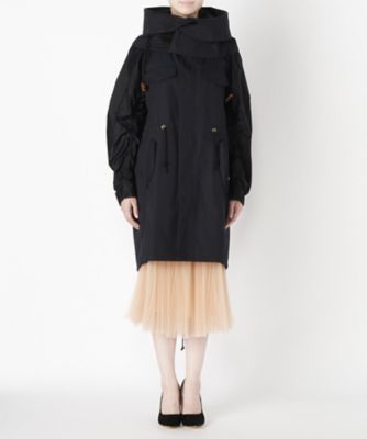 ＜MUVEIL/ミュベール＞ 刺繍入りミリタリーコート(アネモネ)(MA73FC009) 【三越・伊勢丹/公式】