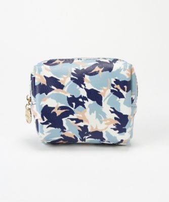 ＜THE FLOWER STAND＿KEITA MARUYAMA＞ 合皮プリントポーチ Sサイズ(81320014) ネイビー(84) 【三越・伊勢丹/公式】