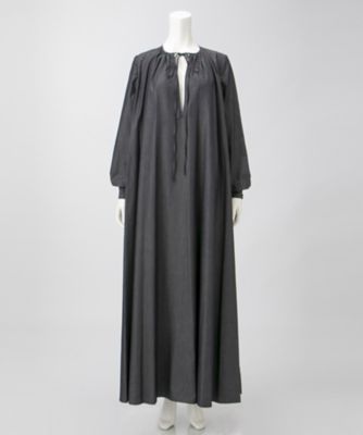 ＜MINEDENIM＞ Denim Slit Long Dress L(1708-3001) 81OWS 【三越・伊勢丹/公式】