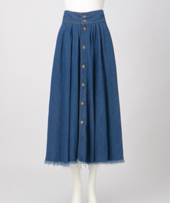 ＜MINEDENIM＞ Denim Flare SK L(1708-2001) 【三越・伊勢丹/公式】