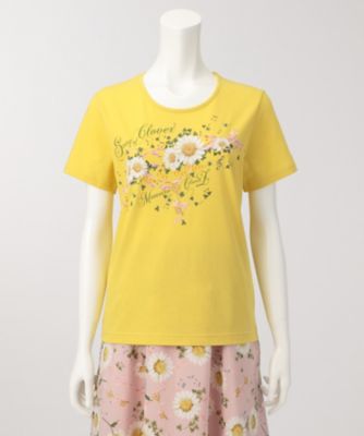 ＜ピンクハウス＞ x<ももいろクローバーZ> ソングオブクローバーTシャツ(A2176UTS330) イエロー 【三越・伊勢丹/公式】