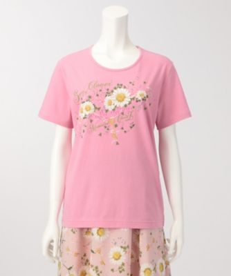 ＜ピンクハウス＞ x<ももいろクローバーZ> ソングオブクローバーTシャツ(A2176UTS330) ピンク 【三越・伊勢丹/公式】