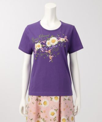 ＜ピンクハウス＞ x<ももいろクローバーZ> ソングオブクローバーTシャツ(A2176UTS330) パープル 【三越・伊勢丹/公式】