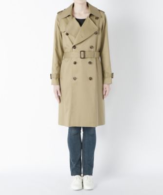 ＜beautiful people/ビューティフルピープル＞ ロングトレンチコート(ultimate pima twill long trench coat/1645103404) camelbeige 【三越・伊勢丹/公式】