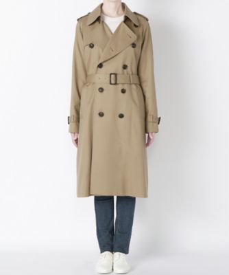 ＜beautiful people/ビューティフルピープル＞ ロングトレンチコート(ultimatepima long trench coat/1635103404) ｋｈａｋｉ 【三越・伊勢丹/公式】