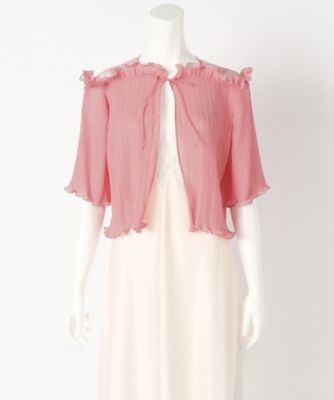 【SALE（伊勢丹）】＜ガーリーローズ/Girly Rose＞ 別注プリーツブラウス(TR038) コーラルレッド 【三越・伊勢丹/公式】