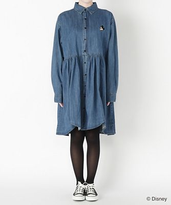 【SALE（伊勢丹）】＜LAZY OAF＞ ミッキーデニムドレス(MMDRSM) ブルー 【三越・伊勢丹/公式】