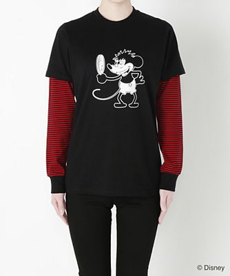 【SALE（伊勢丹）】＜LAZY OAF＞ ミッキーミラーLST Tシャツ(MMLSTEXS) ブラック 【三越・伊勢丹/公式】