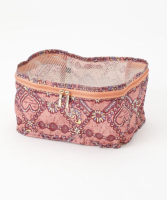 ＜THE SOUVENIR SHOP＿ANNA SUI＞ 鳥柄 軽量パッキングポーチ Mサイズ(80320078) ピンク(30) 【三越・伊勢丹/公式】