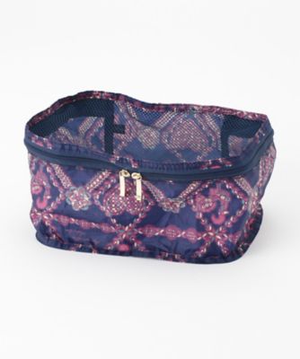 ＜THE SOUVENIR SHOP＿ANNA SUI＞ 鳥柄 軽量パッキングポーチ Mサイズ(80320078) ネービーブルー(25) 【三越・伊勢丹/公式】