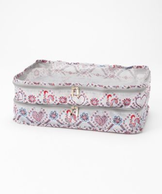 ＜THE SOUVENIR SHOP＿ANNA SUI＞ 鳥柄 軽量パッキングポーチ Lサイズ(80320079) グレー(70) 【三越・伊勢丹/公式】