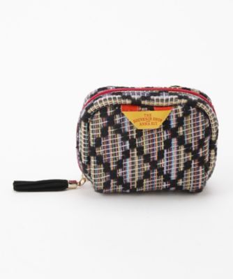 ＜THE SOUVENIR SHOP＿ANNA SUI＞ ダイヤ柄 シェル型ポーチ(80320090) クロ(03) 【三越・伊勢丹/公式】