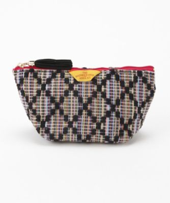 ＜THE SOUVENIR SHOP＿ANNA SUI＞ ダイヤ柄 スクエアポーチ(80320091) クロ(03) 【三越・伊勢丹/公式】