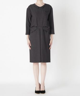 【SALE（三越）】＜ワイエムウォルツ/Y.M.Walts＞ フロントインワンピース YB40-102* グレー 【三越・伊勢丹/公式】