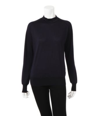 【SALE（伊勢丹）】＜レディ フォア ザ ウィークエンド/Ready for the Weekend＞ リブニットタートルカットソー(ISCT-FB015) ネイビー 【三越・伊勢丹/公式】