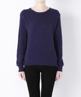 【SALE（伊勢丹）】＜レディ フォア ザ ウィークエンド/Ready for the Weekend＞ ワッフルカットソー(77687111) ネイビー 【三越・伊勢丹/公式】