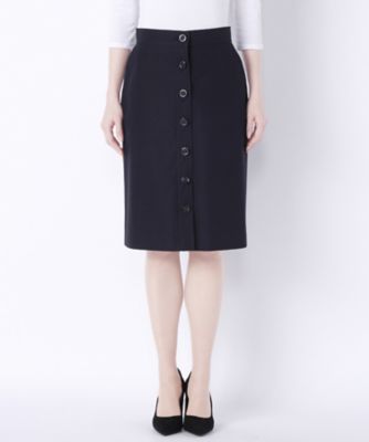 【SALE（伊勢丹）】＜レディ フォア ザ ウィークエンド/Ready for the Weekend＞ フラワーボタンスカート(77678103) ネイビー（NAVY） 【三越・伊勢丹/公式】