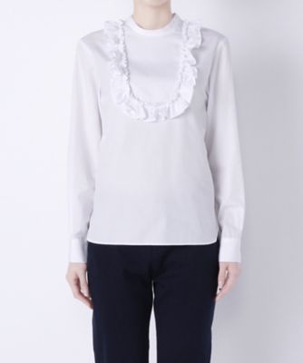 【SALE（伊勢丹）】＜レディ フォア ザ ウィークエンド/Ready for the Weekend＞ フリルTブラウス(ISBL-SB020) ホワイト（100WHT） 【三越・伊勢丹/公式】
