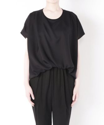 【SALE（三越）】＜T．G．I．F．READY FOR THE WEEKEND＞ x<MARECHAL TERRE>布帛使いカット アンド ソーン(ZMT161PO253) ブラック*ブラック 【三越・伊勢丹/公式】