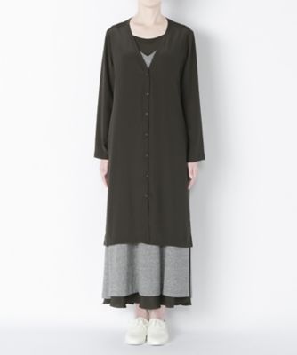 【SALE（伊勢丹）】＜レディ フォア ザ ウィークエンド/Ready for the Weekend＞ ジャージーロングカーディガン(77638140) 18チャコール 【三越・伊勢丹/公式】