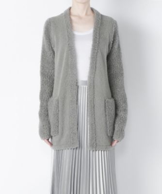 【SALE（伊勢丹）】＜レディ フォア ザ ウィークエンド/Ready for the Weekend＞ パイルカーディガン(MI194FW-KN002) グレー 【三越・伊勢丹/公式】