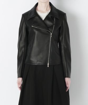 【SALE（伊勢丹）】＜レディ フォア ザ ウィークエンド/Ready for the Weekend＞ ストレッチライダースジャケット(ISJK-FC001) BLACK 【三越・伊勢丹/公式】
