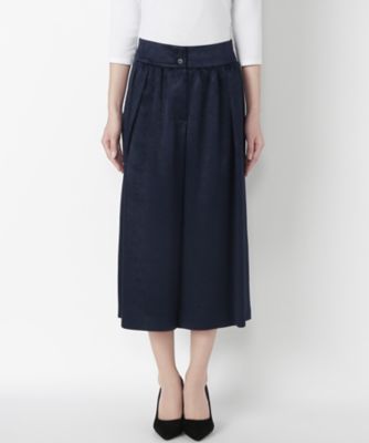 【SALE（伊勢丹）】＜レディ フォア ザ ウィークエンド/Ready for the Weekend＞ サテンガウチョパンツ(77669101) ネイビー 【三越・伊勢丹/公式】