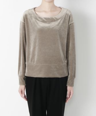 【SALE（伊勢丹）】＜レディ フォア ザ ウィークエンド/Ready for the Weekend＞ ベロアプルオーバー (77689102) ライトグレー 【三越・伊勢丹/公式】