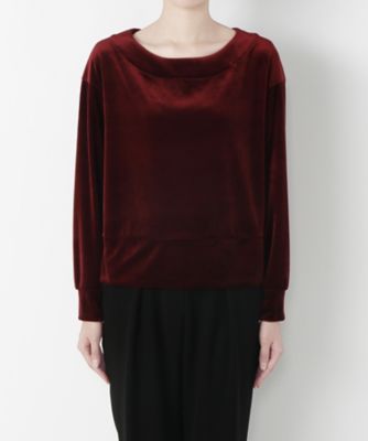 【SALE（伊勢丹）】＜レディ フォア ザ ウィークエンド/Ready for the Weekend＞ ベロアプルオーバー (77689102) ボルドー 【三越・伊勢丹/公式】