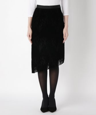 【SALE（伊勢丹）】＜T．G．I．F．READY FOR THE WEEKEND＞ レーススカート(77679150) クロXクロ 【三越・伊勢丹/公式】