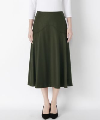 【SALE（伊勢丹）】＜レディ フォア ザ ウィークエンド/Ready for the Weekend＞ Aラインウールスカート(FC009) カーキ 【三越・伊勢丹/公式】