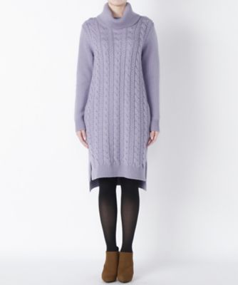【SALE（伊勢丹）】＜レディ フォア ザ ウィークエンド/Ready for the Weekend＞ ワンピケーブルニット(RFFI-1602) ラベンダー 【三越・伊勢丹/公式】