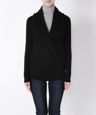 【SALE（伊勢丹）】＜レディ フォア ザ ウィークエンド/Ready for the Weekend＞ カシュクール風2wayニット(ISE-16F-12) 81018クロ 【三越・伊勢丹/公式】