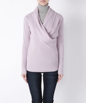 【SALE（伊勢丹）】＜レディ フォア ザ ウィークエンド/Ready for the Weekend＞ カシュクール風2wayニット(ISE-16F-12) 151511LAV 【三越・伊勢丹/公式】