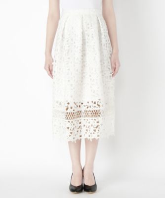 【SALE（伊勢丹）】＜ヌキテパ/ne Quittez pas＞ スカート(171NW033) ホワイト 【三越・伊勢丹/公式】