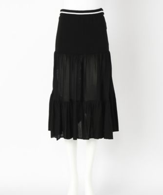 【SALE（伊勢丹）】＜ボーダーズ アット バルコニー/BORDERS at BALCONY＞ ニットスカート(BD17111Z15) BLACK 【三越・伊勢丹/公式】