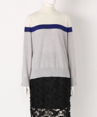 【SALE（伊勢丹）】＜バウムウンドヘルガーデン/BAUM UND PFERDGARTEN＞ 大きいサイズ ニット(D-SW-12539)(クローバー) ブルー 【三越・伊勢丹/公式】