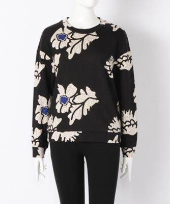 【SALE（伊勢丹）】＜バウムウンドヘルガーデン/BAUM UND PFERDGARTEN＞ 大きいサイズ EMA プルオーバー(D-BL-12532*)(クローバー) ブラック 【三越・伊勢丹/公式】