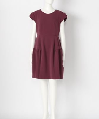 【SALE（伊勢丹）】＜FLICKA/フリッカ＞ 大きいサイズ 裾フレアドレス(FL-20OP-16AW)(クローバー) ボルドー(bordeaux) 【三越・伊勢丹/公式】