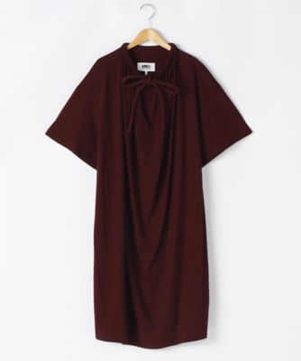 ＜MM6/エムエムシックス＞ 大きいサイズ ドレス(S52CT0279S23143)(クローバー) ボルドー(298) 【三越・伊勢丹/公式】